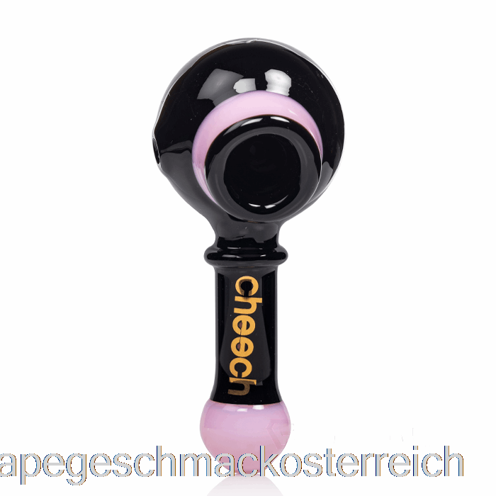 Cheech Glass Dual Spoon Pipe Schwarz / Rosa Vape-Geschmack